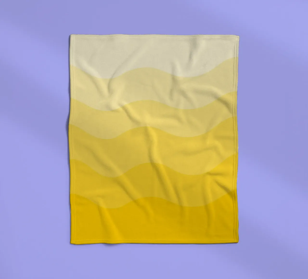 Yellow gradient design coperta in pile da baobabprintstore