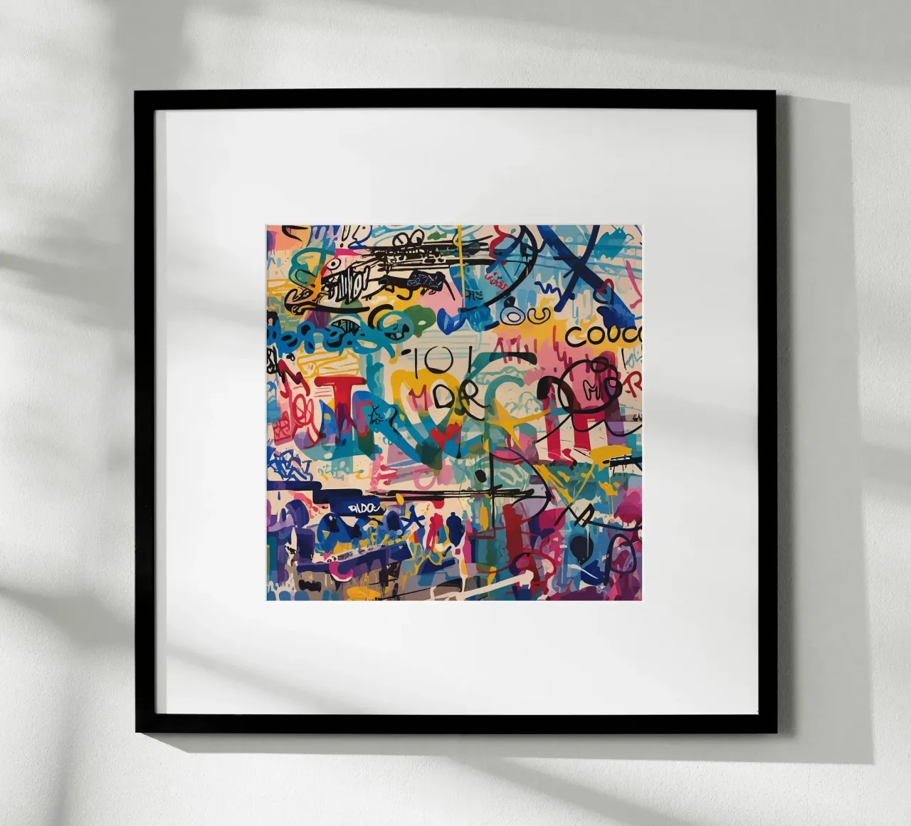 Vibrant Contemporary Art, Graffiti and Street Art poster by Abstract and Patterns