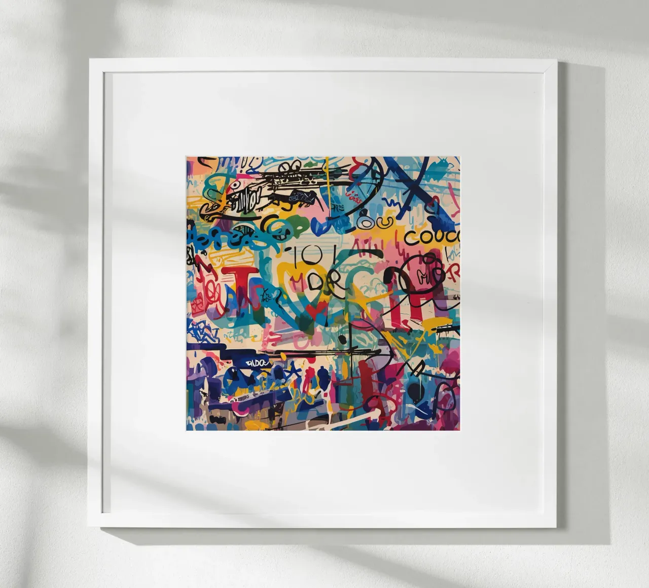 Vibrant Contemporary Art, Graffiti and Street Art poster by Abstract and Patterns