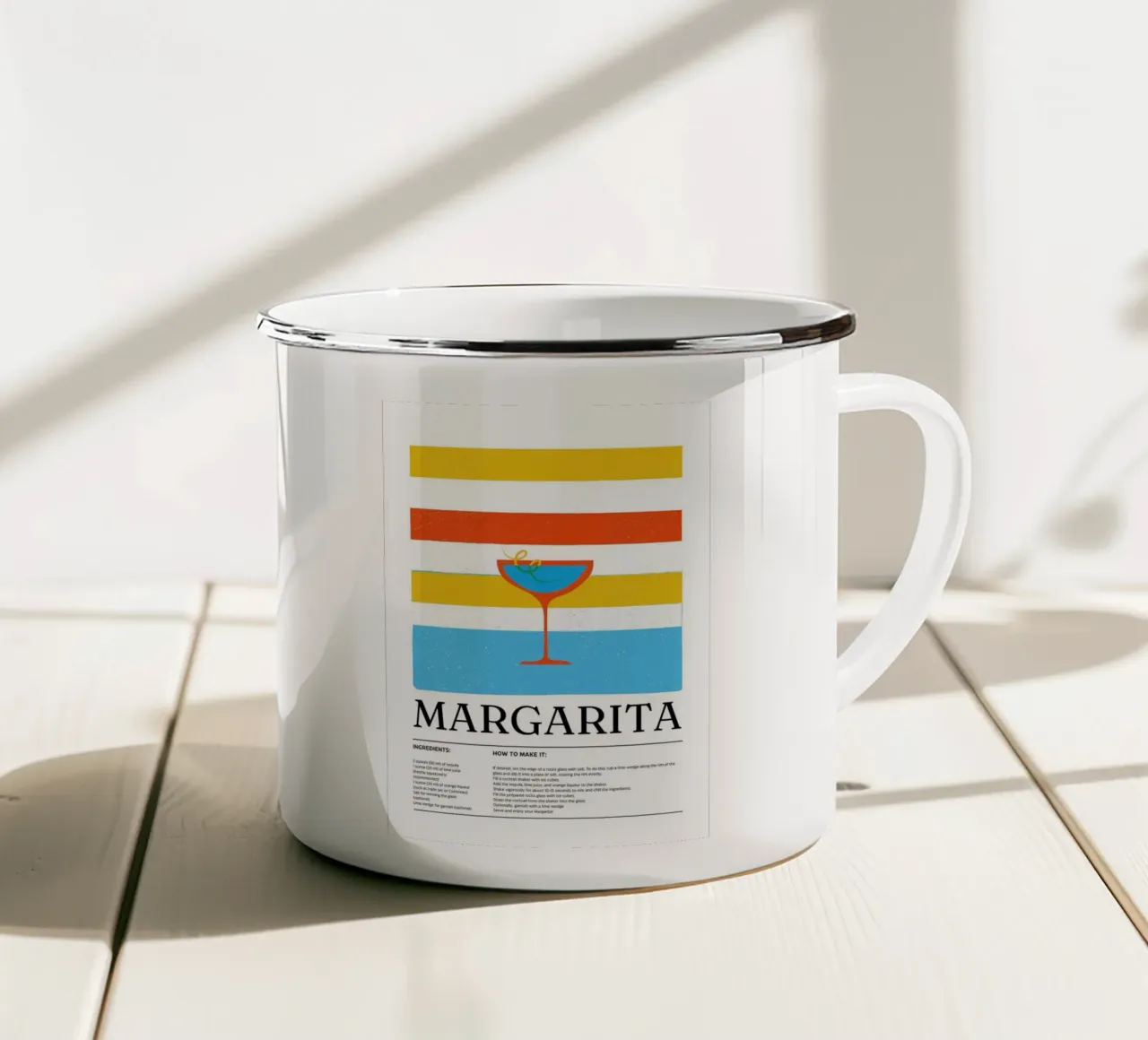 margarita tazza in smalto da E Cannon