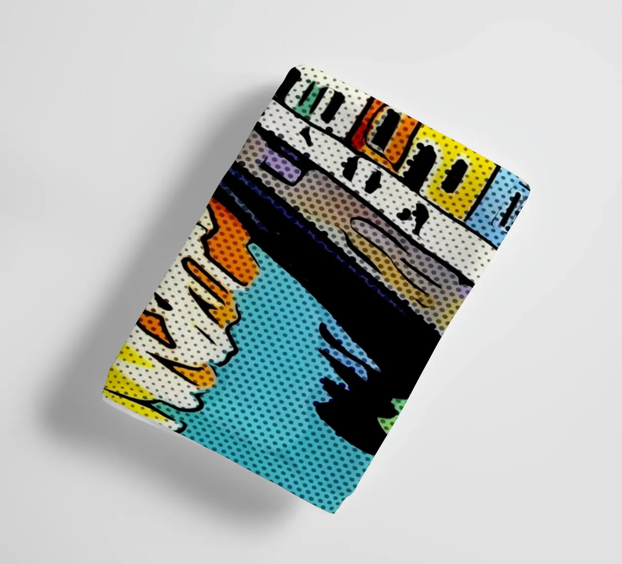 Sur la route en Europe, motif 2 serviette de bain de ZAMART - PopArt