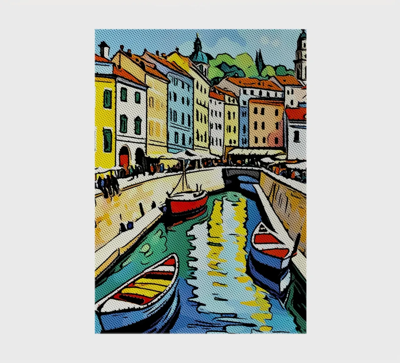 Travelling in Europe, motif 3 notebook by ZAMART - PopArt