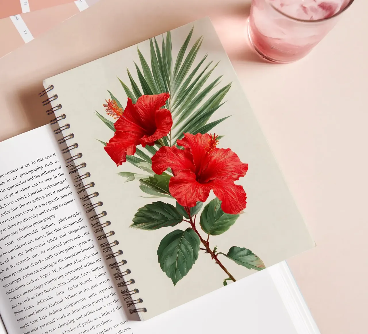 Hibiscus spiral notebook by Studio Verde