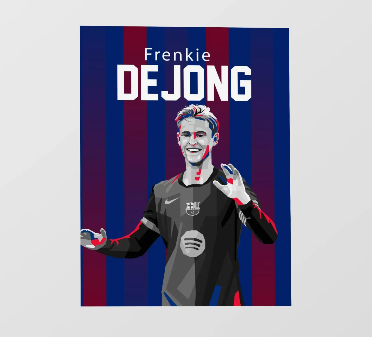 Frenkie De Jong backlit film by WPAP MALANG