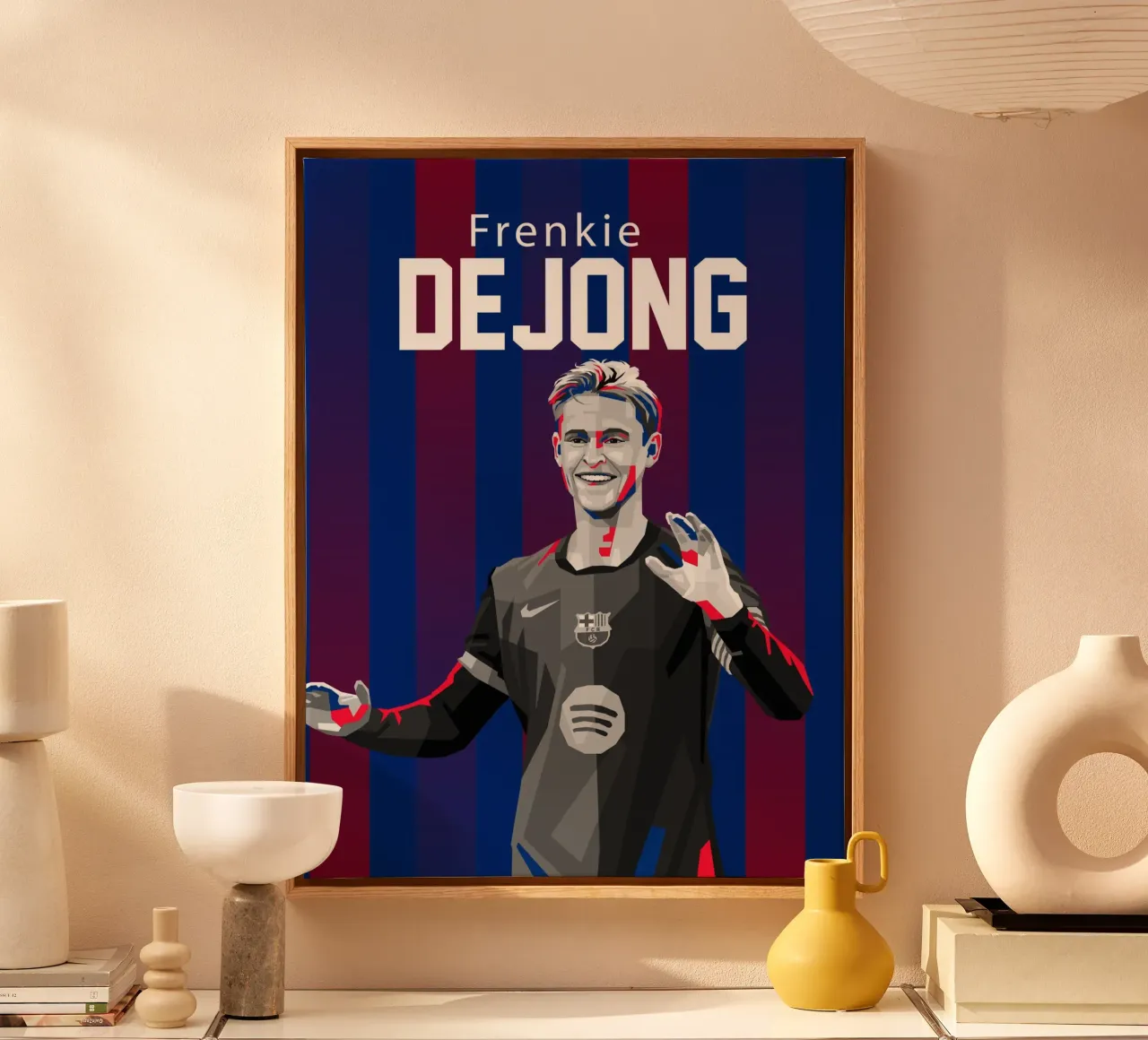 Frenkie De Jong tela con Cornice a cassetta da WPAP MALANG