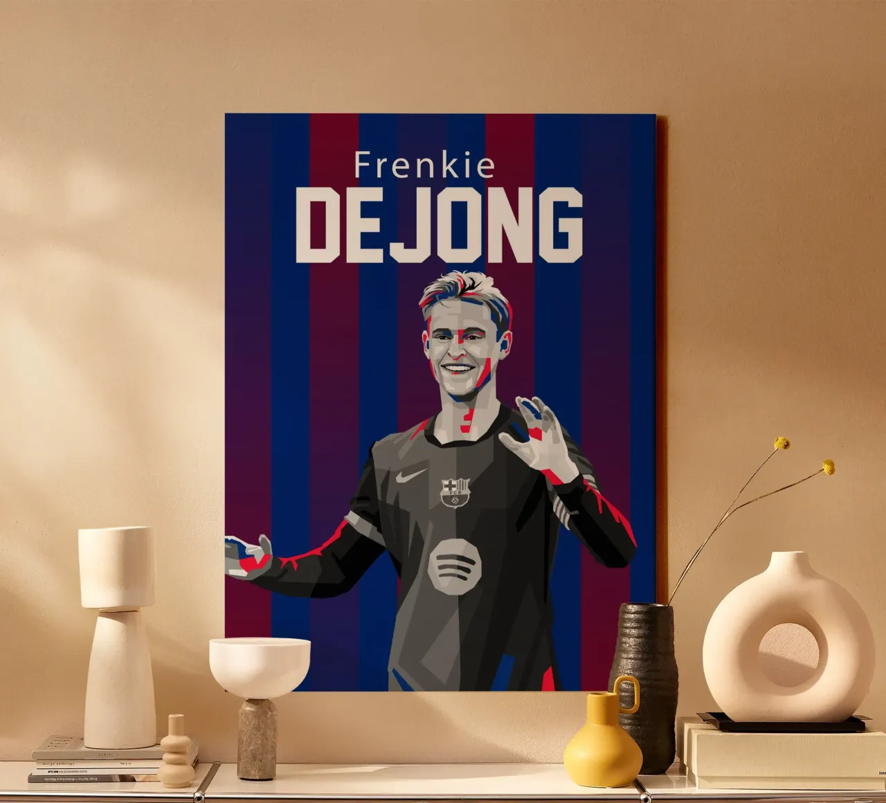 Frenkie De Jong tela con Cornice a cassetta da WPAP MALANG