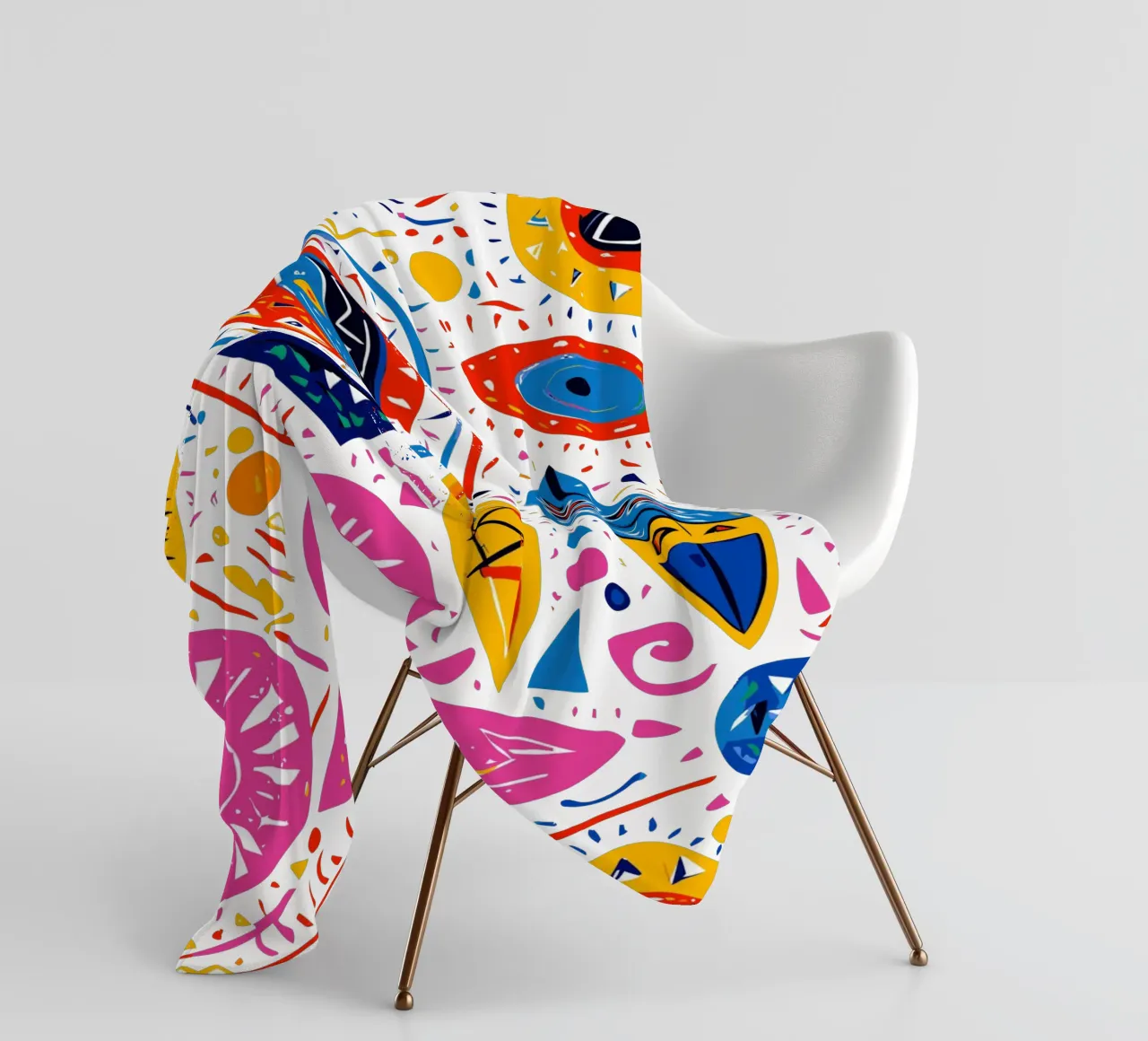 Éclat de Couleurs A Psychedelic Journey fleece blanket by Abstract and Patterns