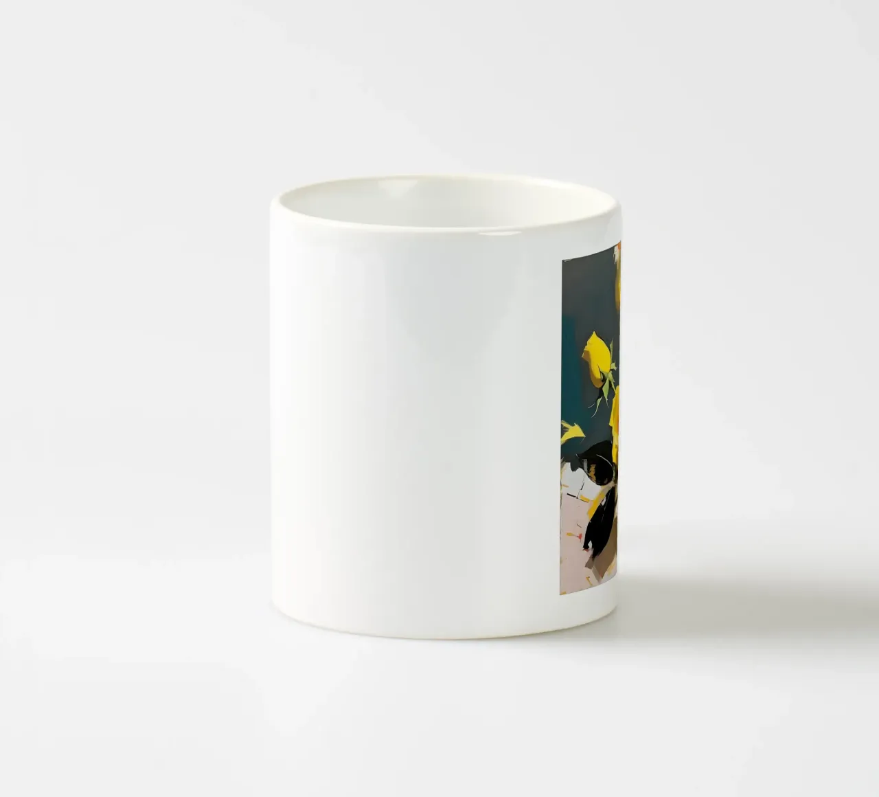 Fiori_gialli_2 tazza in ceramica da Farb- und Blütenzauber by LK