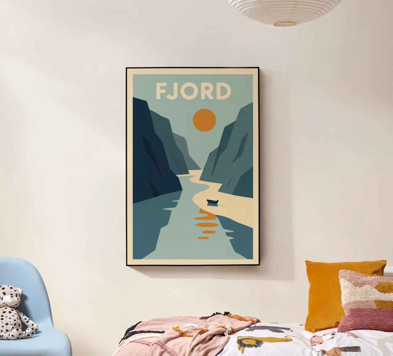 FJORD - Silenzio crudo e bellezza verticale plexiglass da JETLAG | affiches voyage