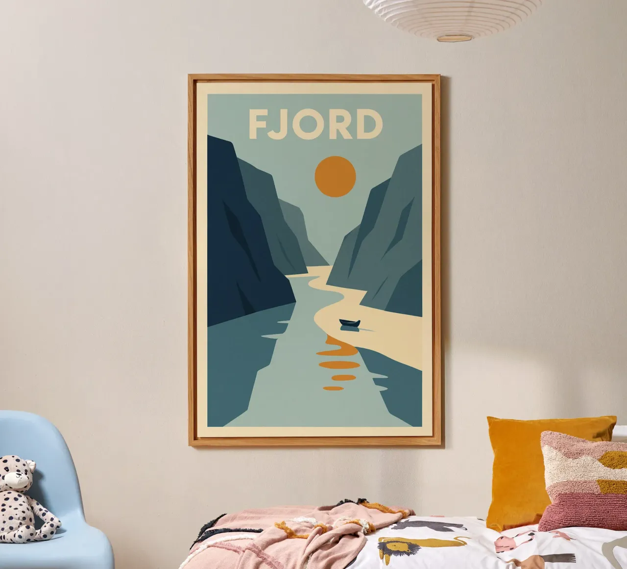 FJORD - Silenzio crudo e bellezza verticale alluminio dibond da JETLAG | affiches voyage