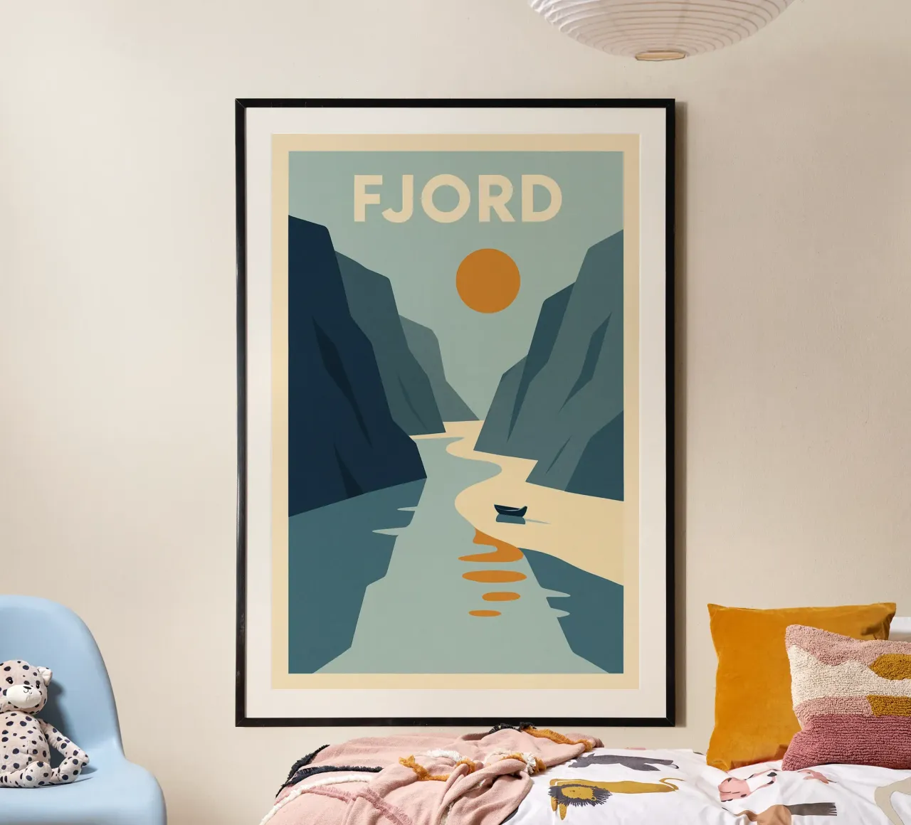 FJORD - Silenzio crudo e bellezza verticale carta hahnemühle da JETLAG | affiches voyage