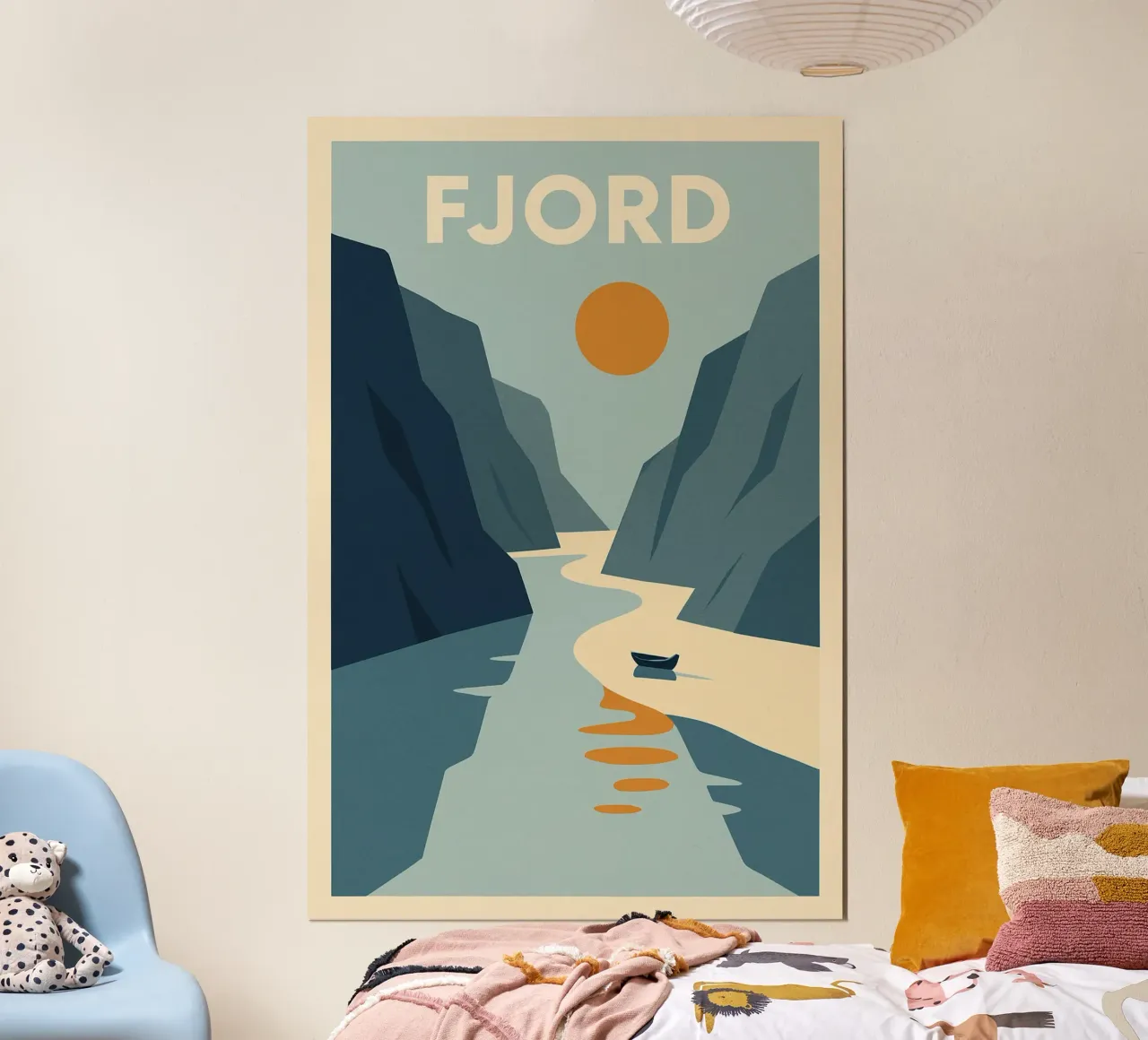 FJORD - Silenzio crudo e bellezza verticale carta hahnemühle da JETLAG | affiches voyage
