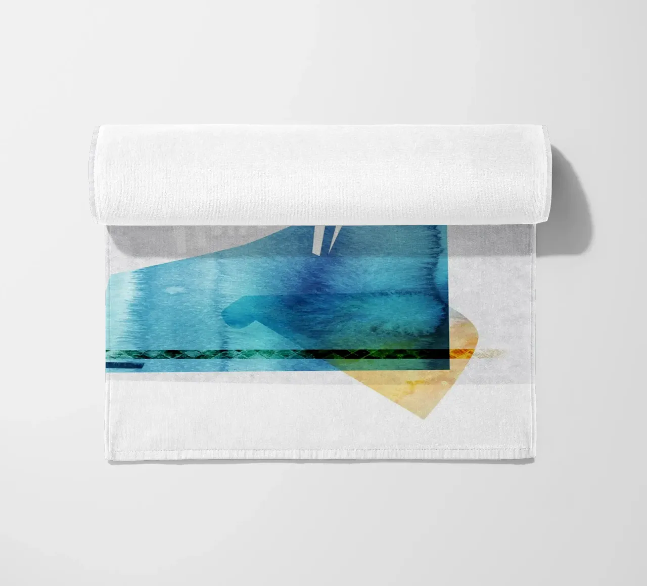 abstract watercolor telo mare da vintageshop