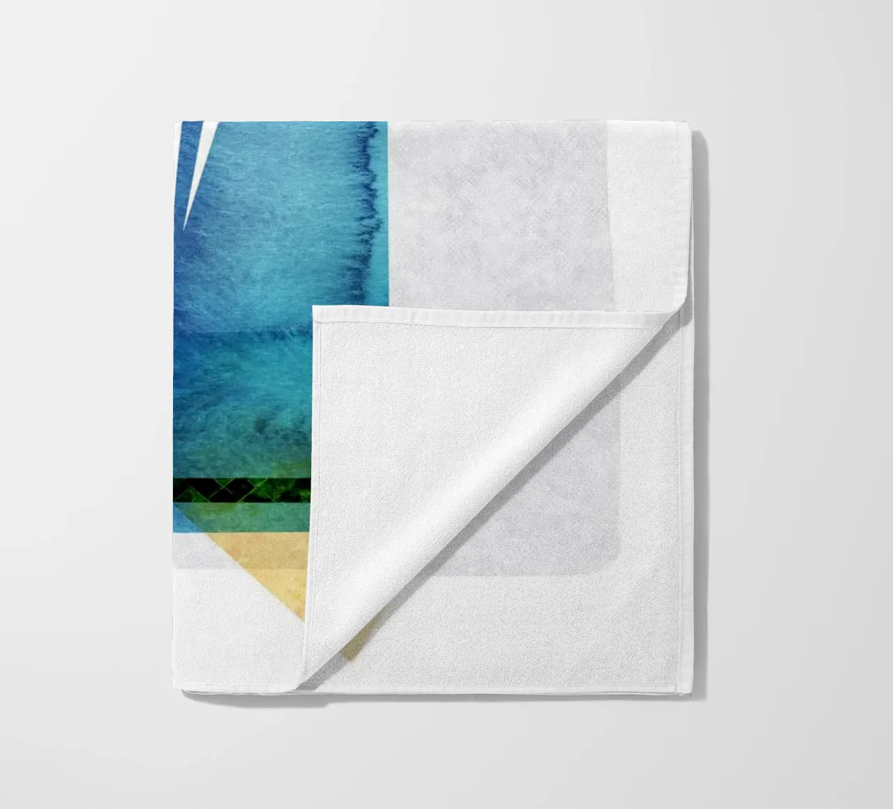 abstract watercolor telo mare da vintageshop