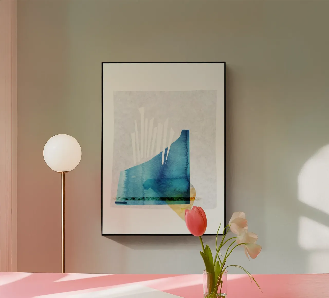 abstract watercolor plexiglass da vintageshop