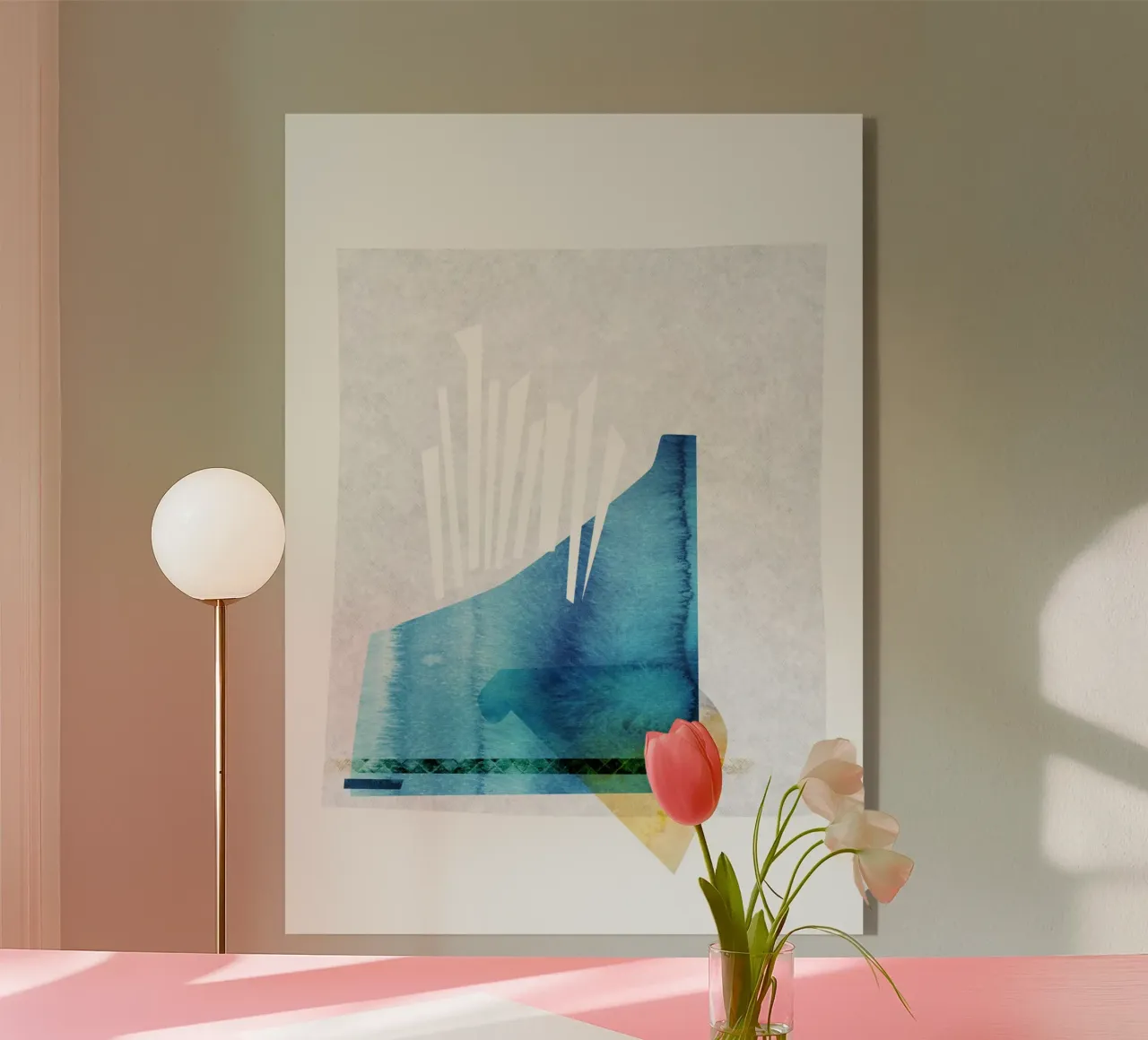 abstract watercolor plexiglass da vintageshop