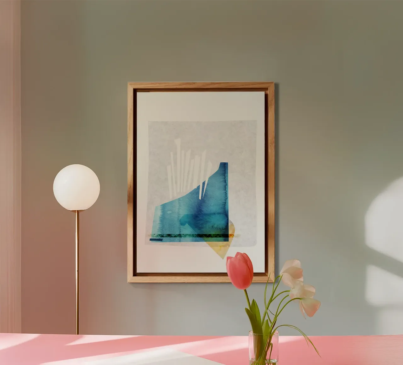 abstract watercolor alluminio dibond da vintageshop