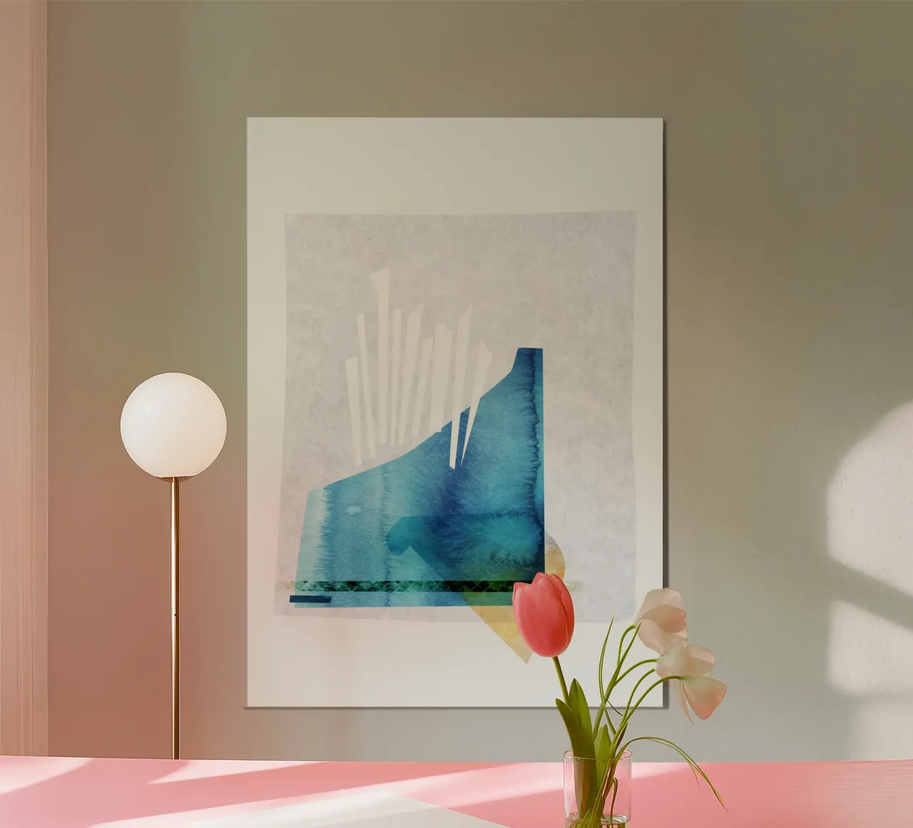 abstract watercolor alluminio dibond da vintageshop