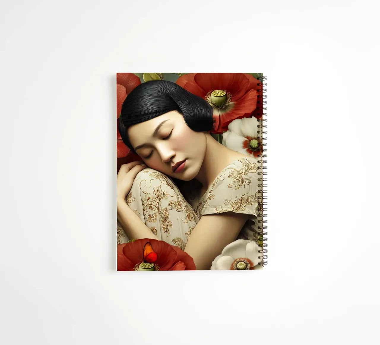 Four of Cups spiral notebook by christephania