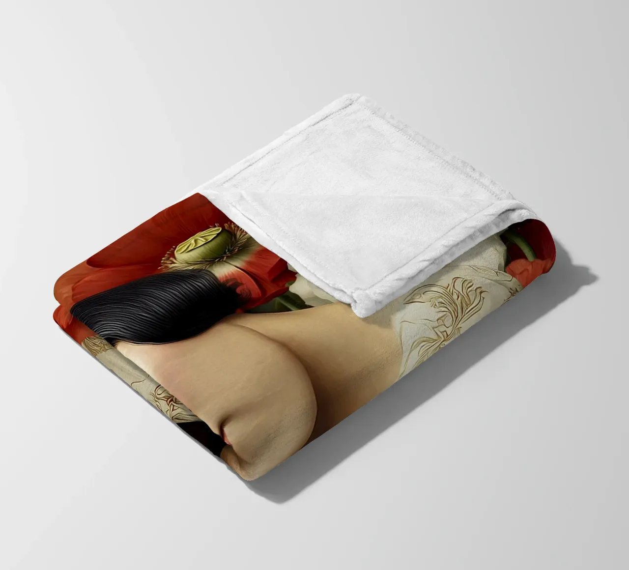 Four of Cups coperta in pile da christephania