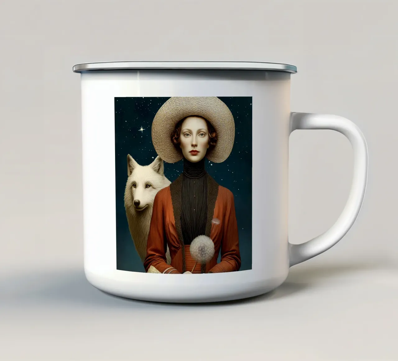 Eight of Cups tazza in smalto da christephania