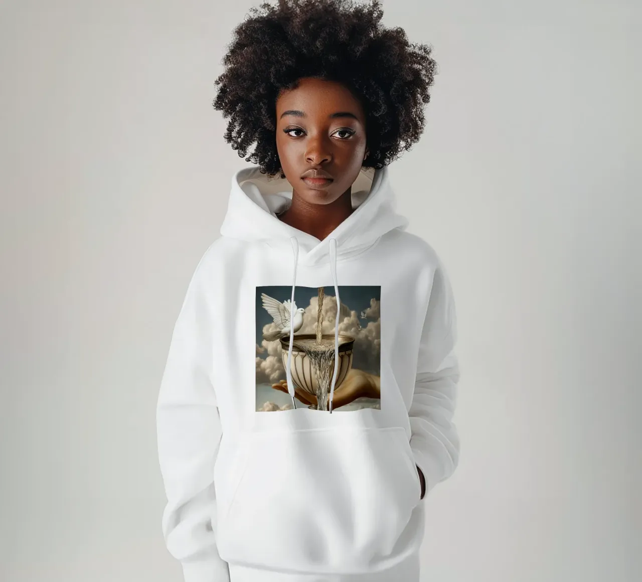 Ace of Cups felpa con cappuccio da christephania