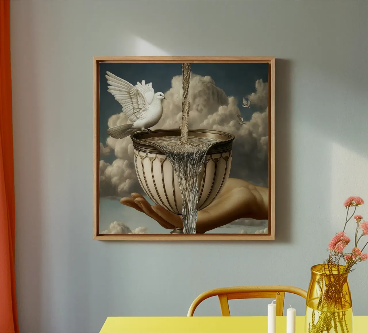 Ace of Cups tela con Cornice a cassetta da christephania