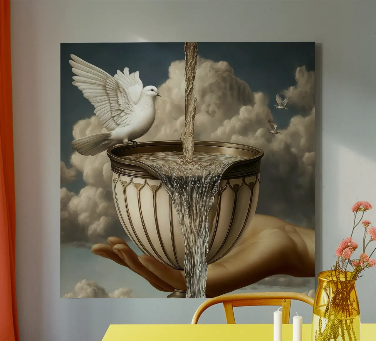 Ace of Cups tela con Cornice a cassetta da christephania