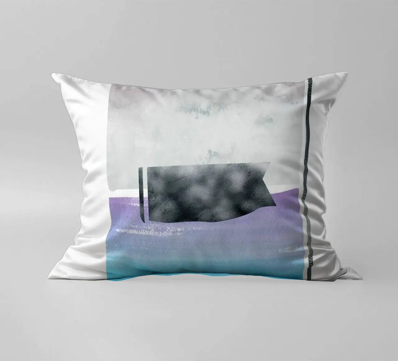 abstract square watercolor cuscino da vintageshop
