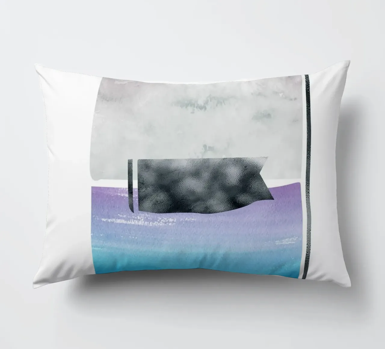 abstract square watercolor cuscino da vintageshop