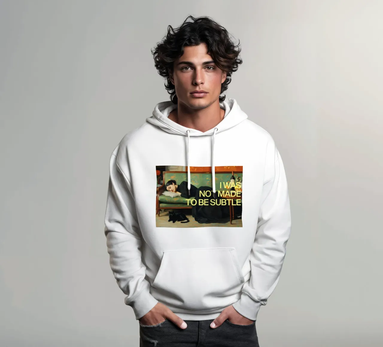 Not Subtle – Feminist Bold felpa con cappuccio da Attaboy Dsgn