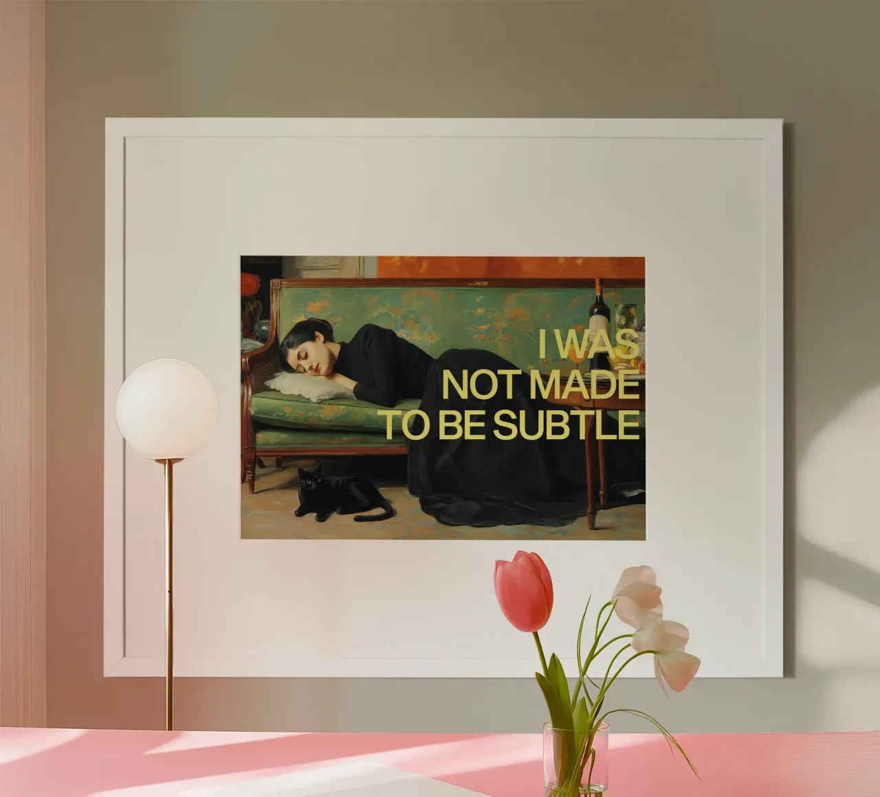 Not Subtle – Feminist Bold poster da Attaboy Dsgn