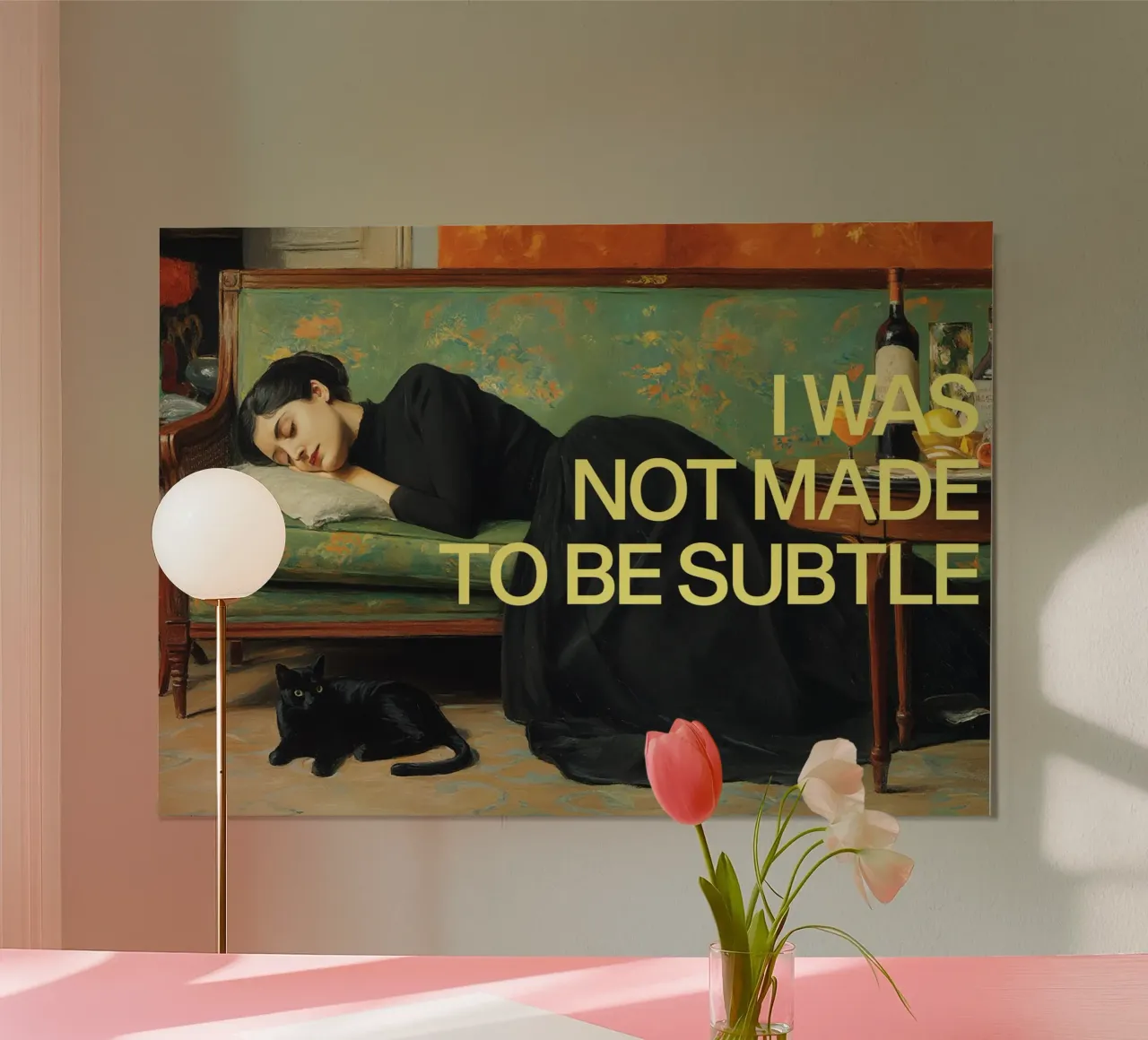 Not Subtle – Feminist Bold poster da Attaboy Dsgn