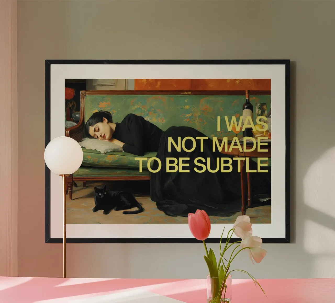 Not Subtle – Feminist Bold poster da Attaboy Dsgn