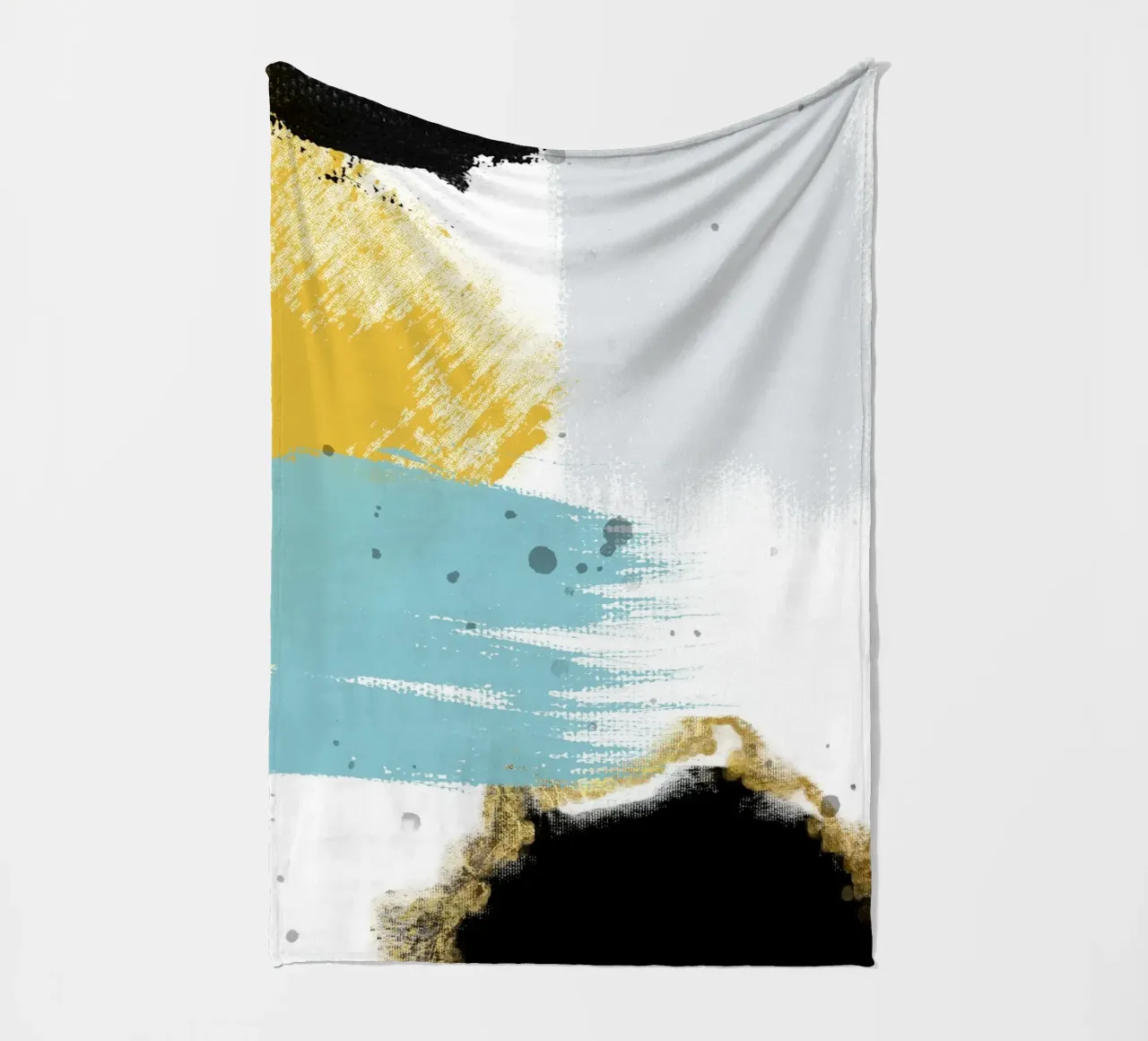 abstract brushstrokes colors 1 coperta in pile da vintageshop