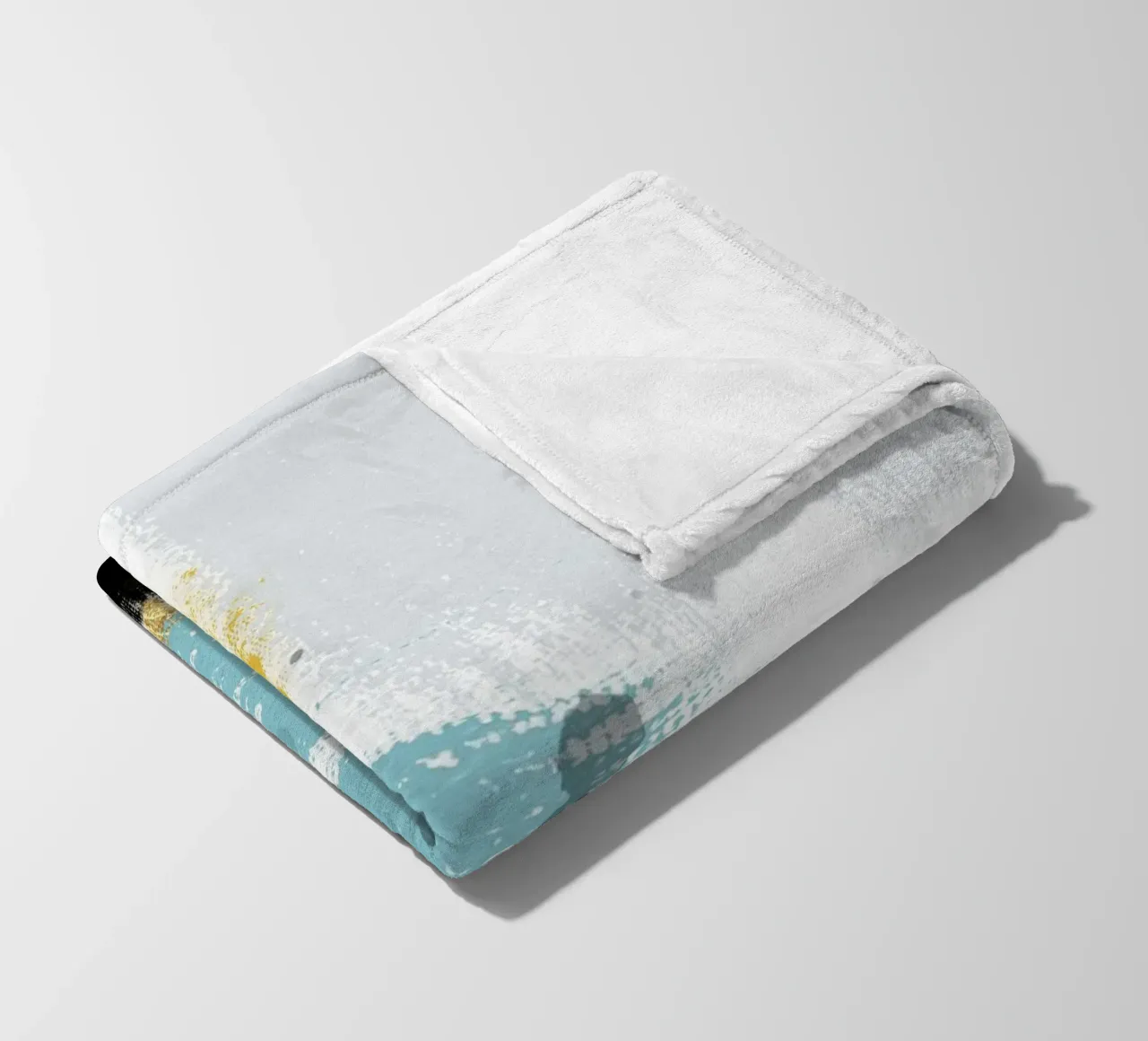 abstract brushstrokes colors 1 coperta in pile da vintageshop