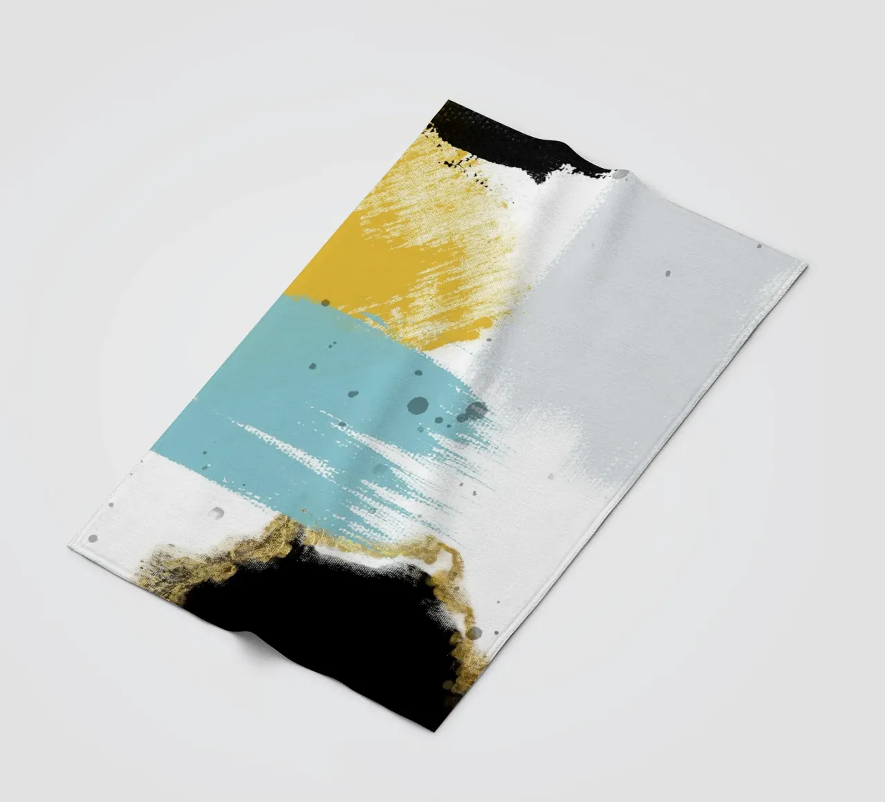 abstract brushstrokes colors 1 coperta in pile da vintageshop