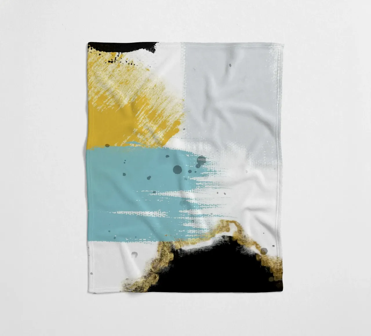 abstract brushstrokes colors 1 coperta in pile da vintageshop