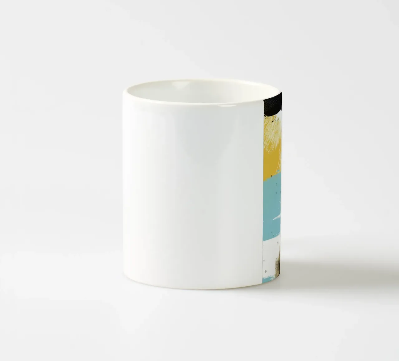 abstract brushstrokes colors 1 tazza in ceramica da vintageshop