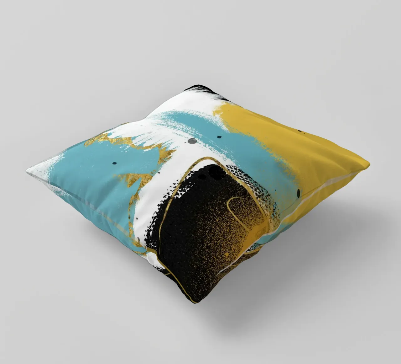 abstract brushstrokes colors 3 cuscino da vintageshop