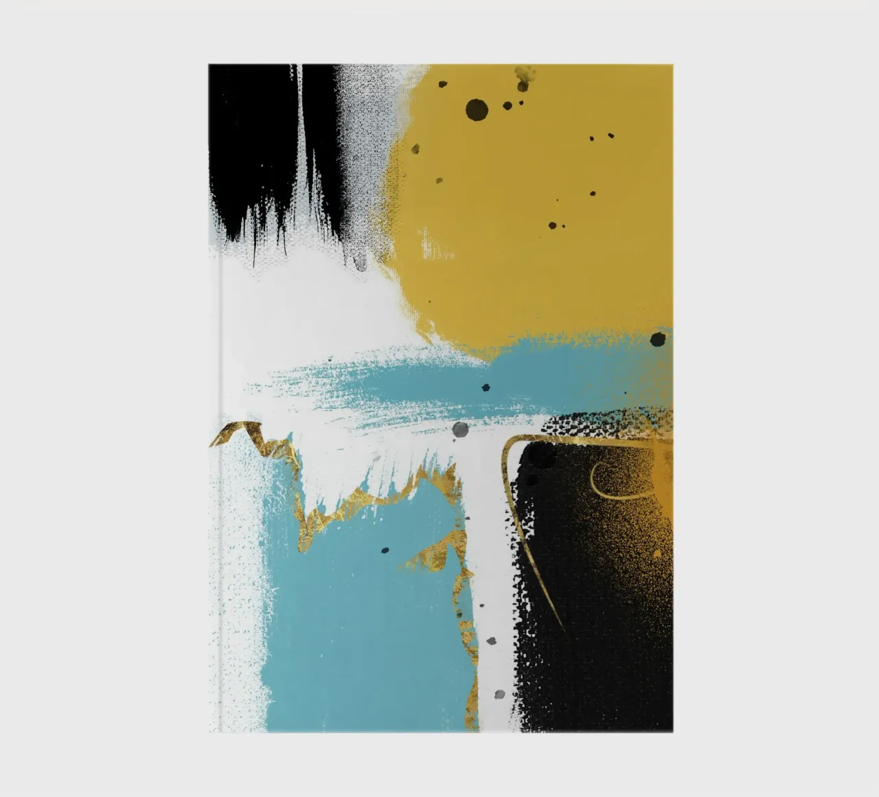 abstract brushstrokes colors 3 notebook by vintageshop