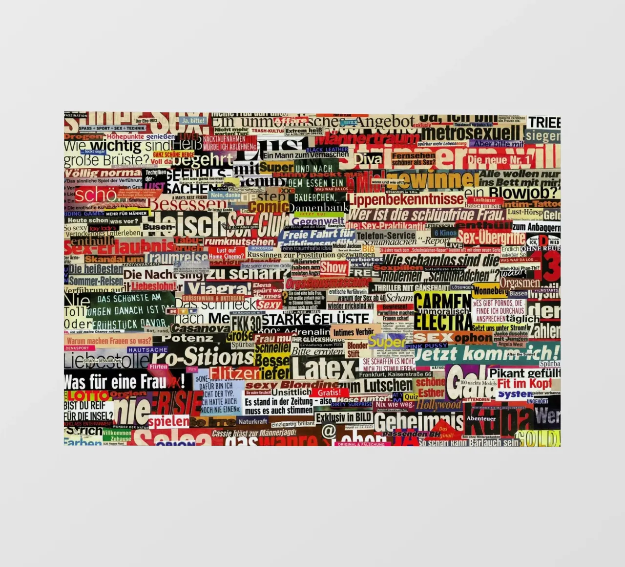 Headlines, 2005 pellicola backlit da Gothans Papierwelten