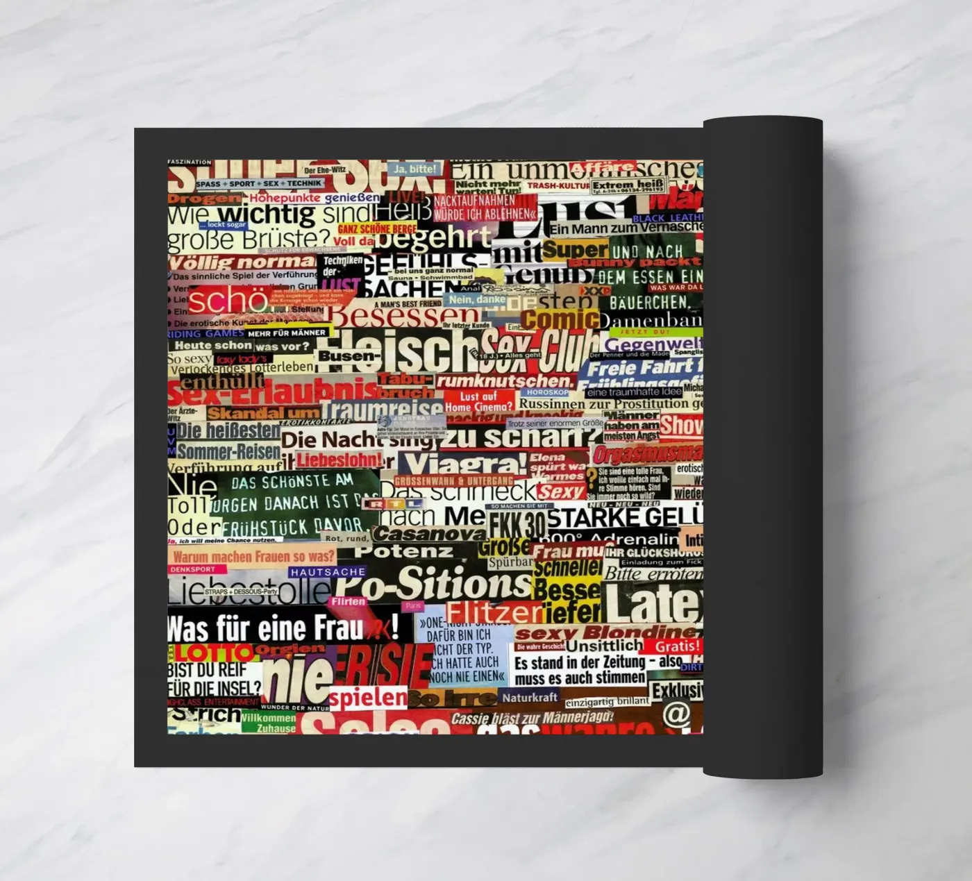 Headlines, 2005 deurmat van Gothans Papierwelten