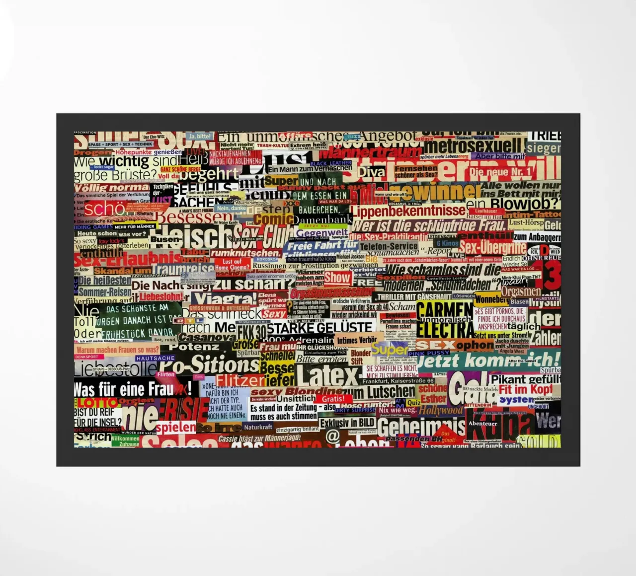 Headlines, 2005 Fußmatte von Gothans Papierwelten