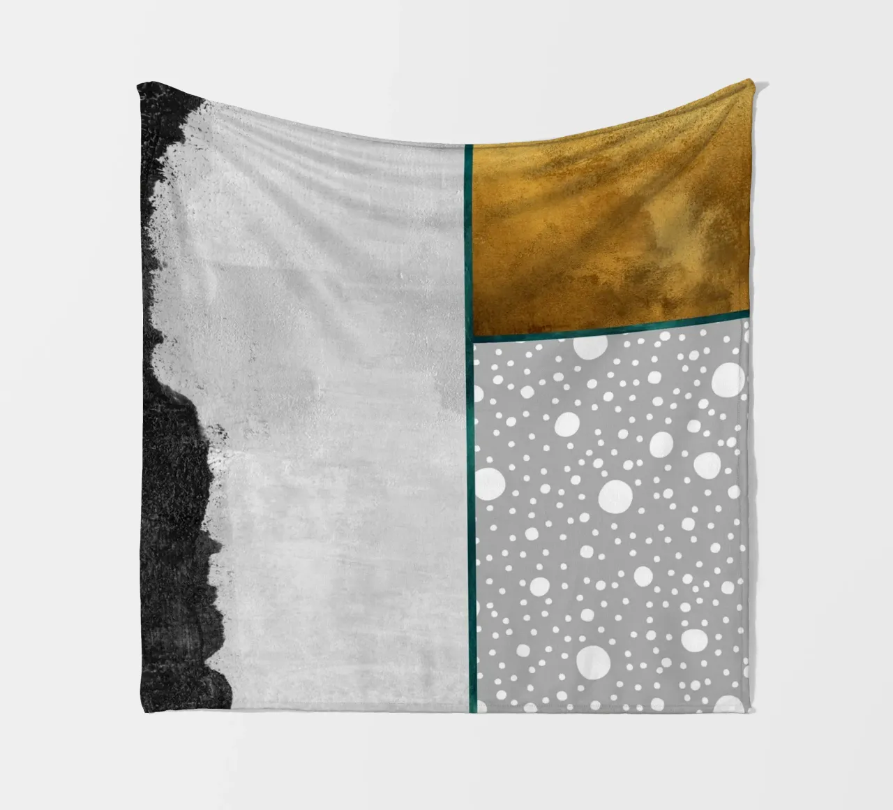 abstract geometric pop coperta in pile da vintageshop