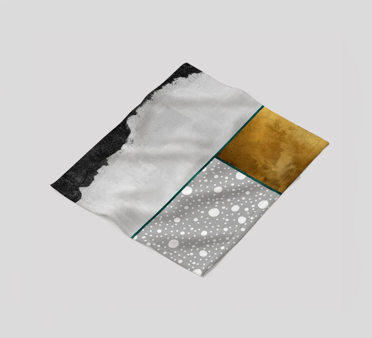 abstract geometric pop coperta in pile da vintageshop