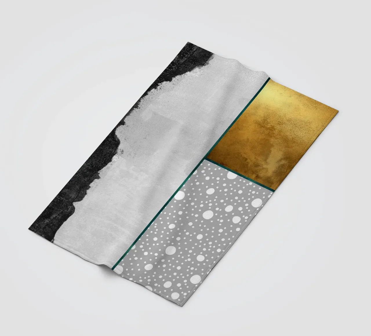 abstract geometric pop coperta in pile da vintageshop