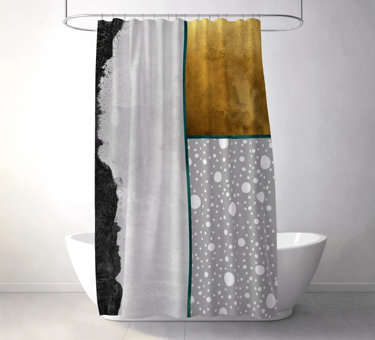 abstract geometric pop tenda da doccia da vintageshop