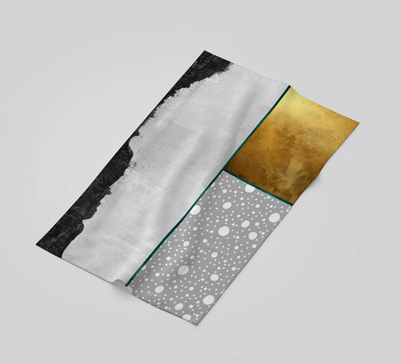 abstract geometric pop telo mare da vintageshop