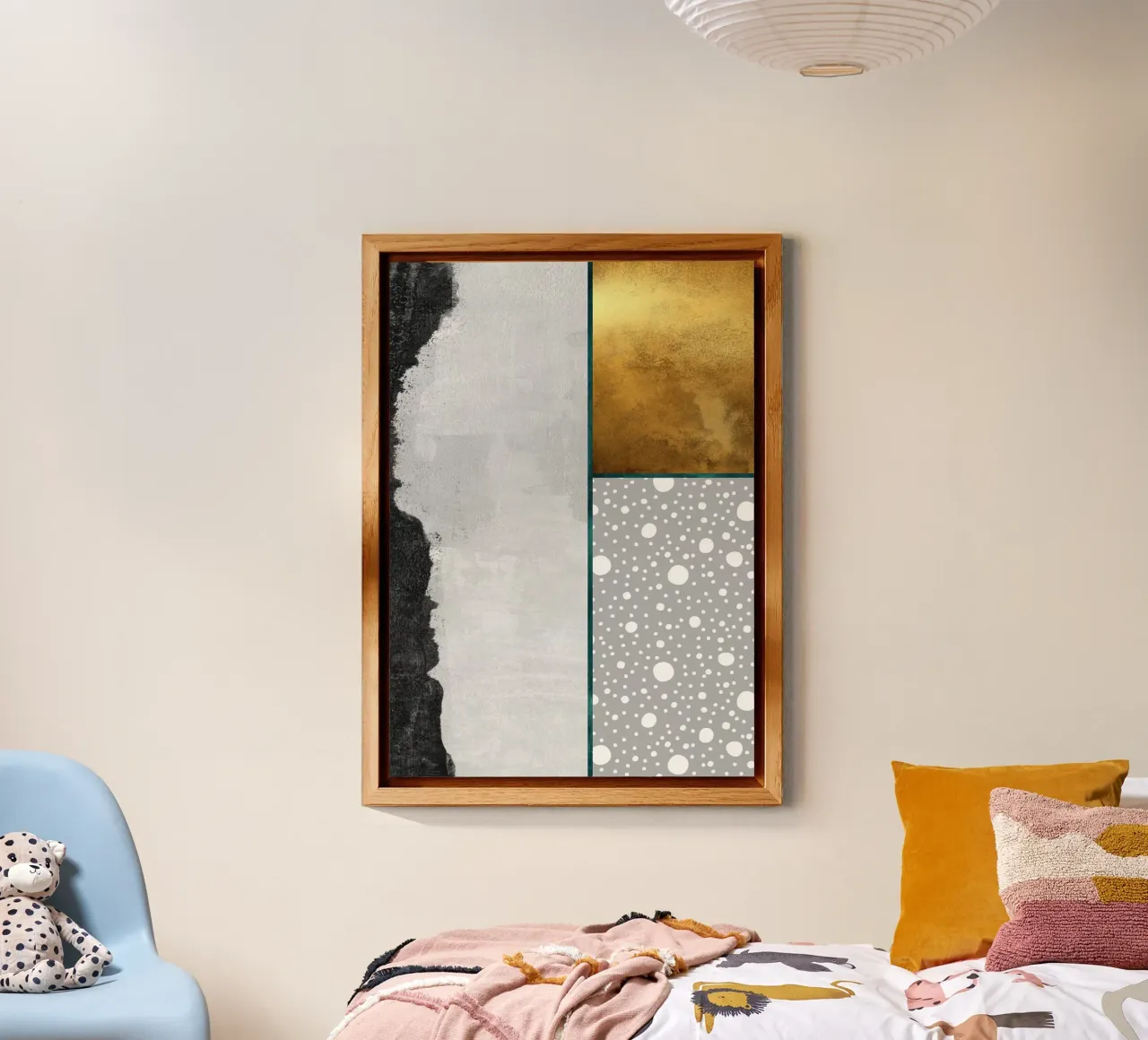 abstract geometric pop alluminio dibond da vintageshop